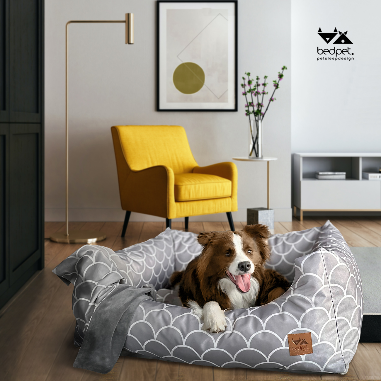 Grey Shell Sofa Bed - Image 4