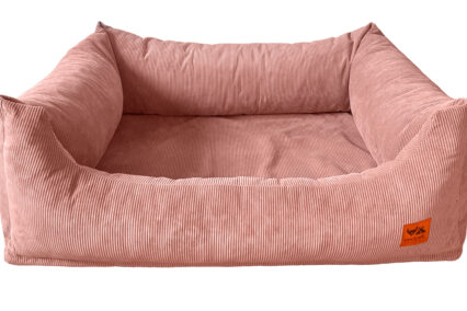Salmon Corduroy Sofa Bed