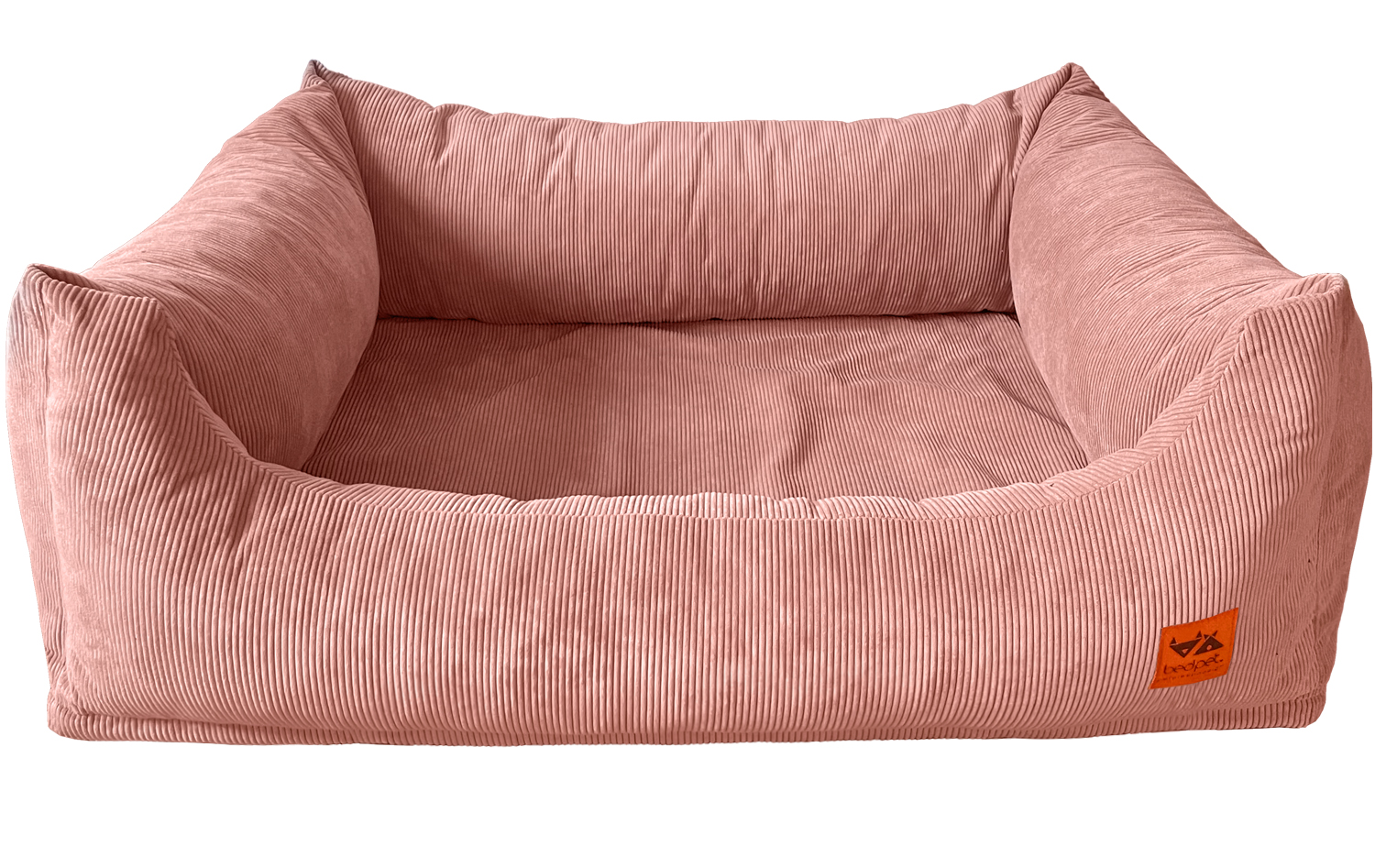Salmon Corduroy Sofa Bed