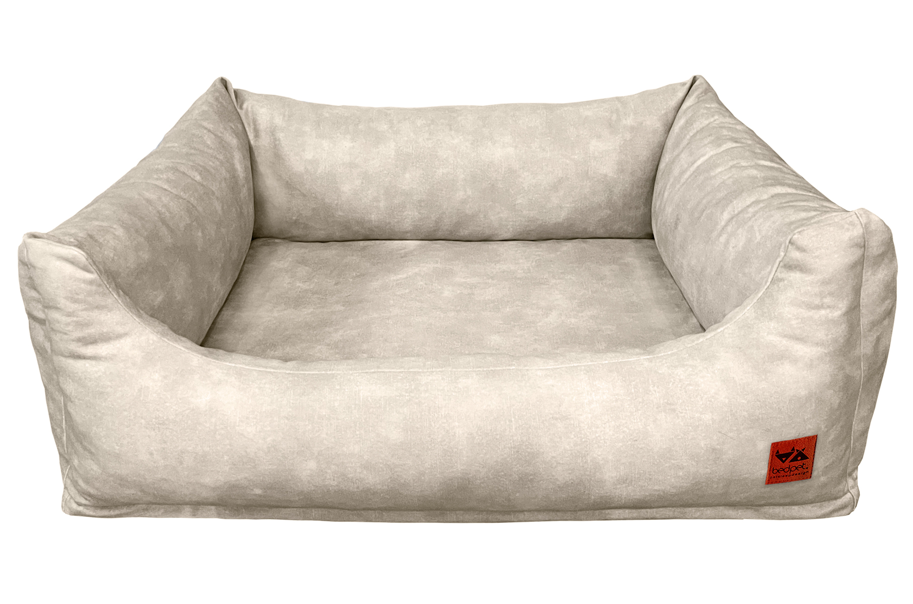 Velvet Beige Sofa Bed
