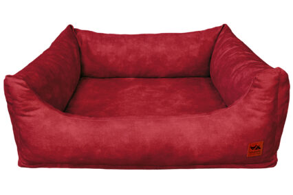Velvet Raspberry Sofa Bed