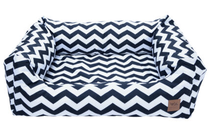 Black & White Zig Zag Sofa Bed (Cover Only)
